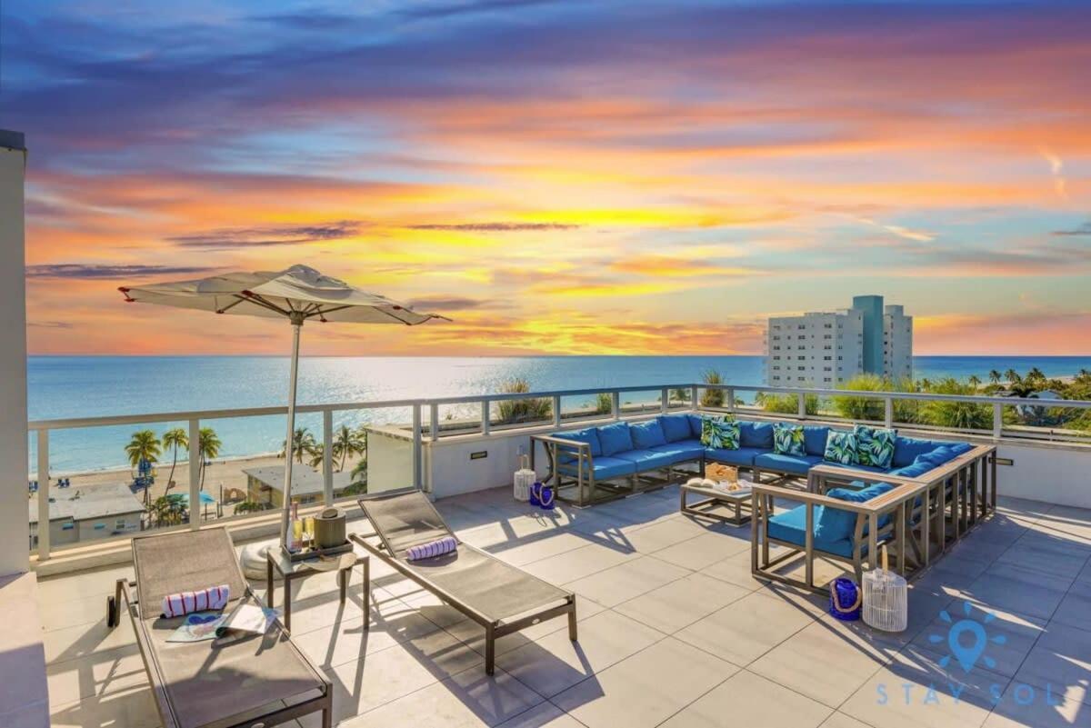 Rooftop Pool - Ocean View Balcony - Hollywood Beach Exterior photo