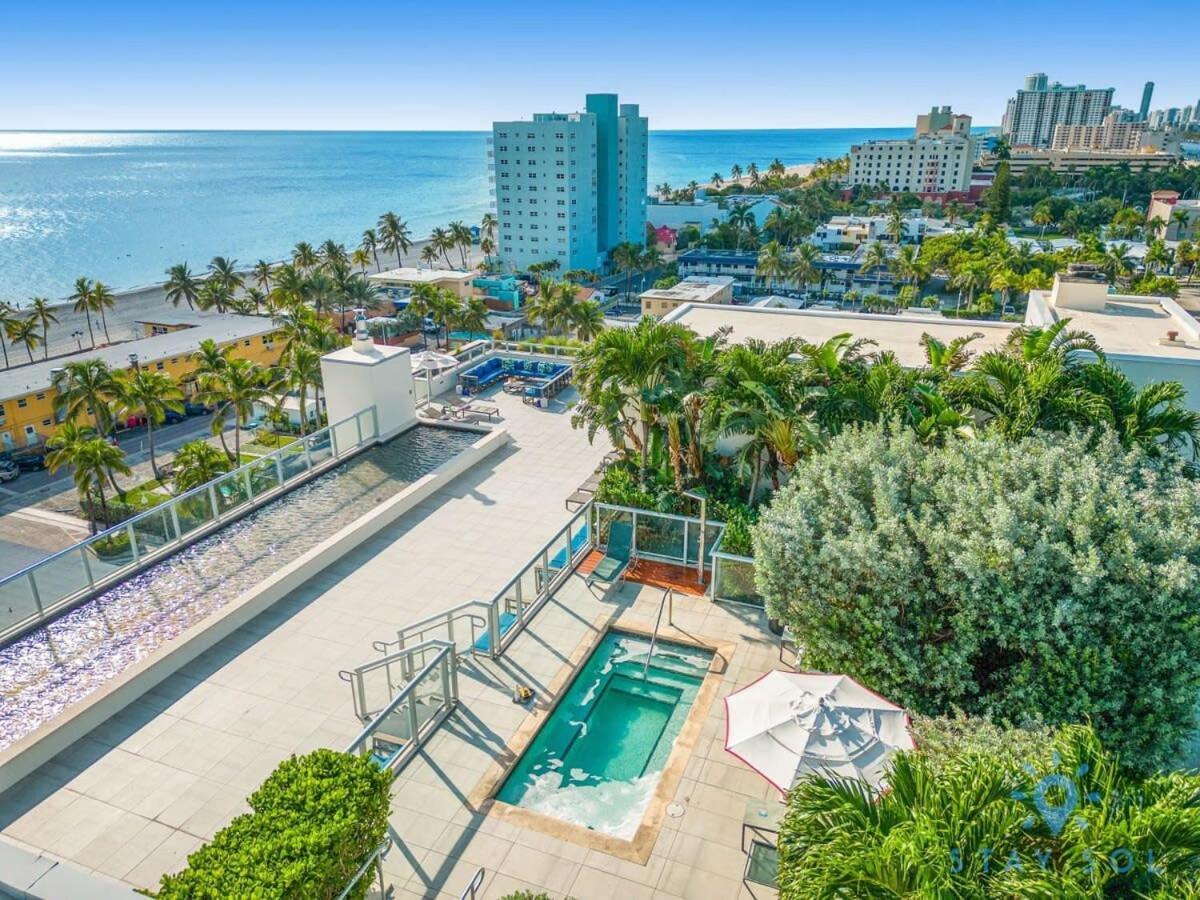 Rooftop Pool - Ocean View Balcony - Hollywood Beach Exterior photo